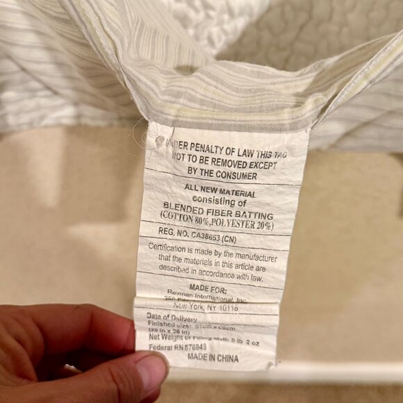 Vintage Laura Ashley Home Maisy Floral Pillow Sham Yellow Gray White Cottage - Picture 5 of 8